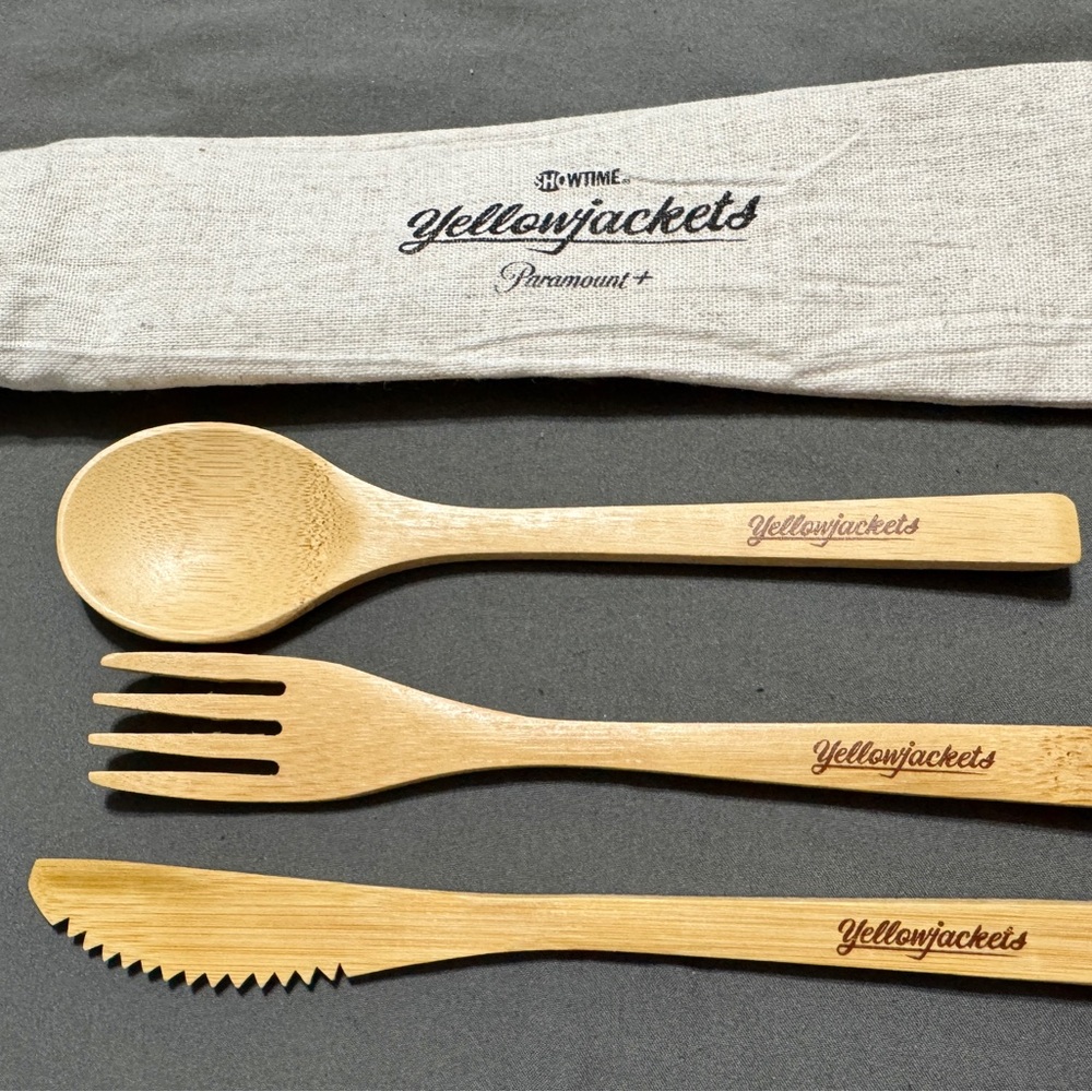 Yellowjackets Bamboo Cutlery Set